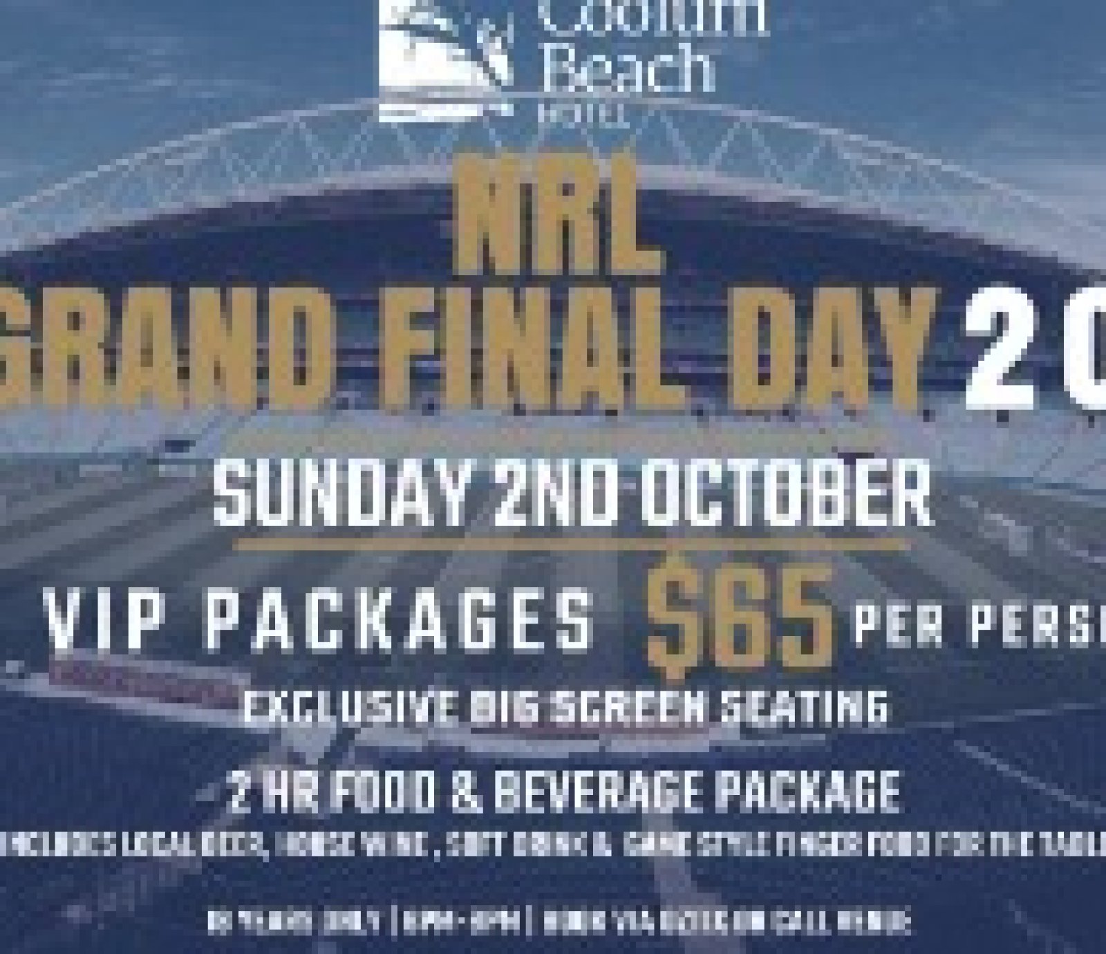 NRL Grand Final Day- VIP Packages